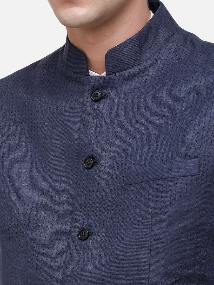 Linen club nehru jacket deals
