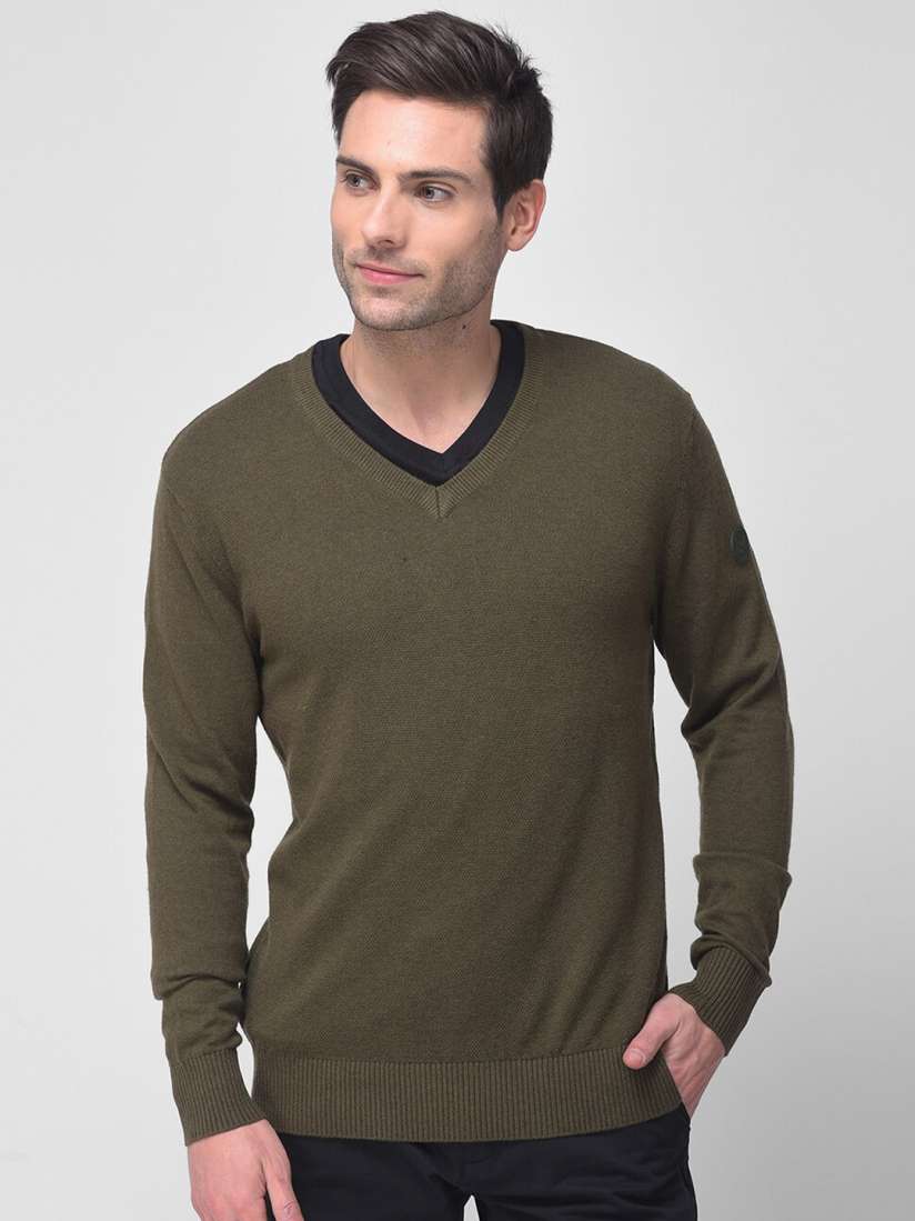 Buy Woodland Men Green Solid Woolen Pullover Sweaters for Men 17462076 Myntra