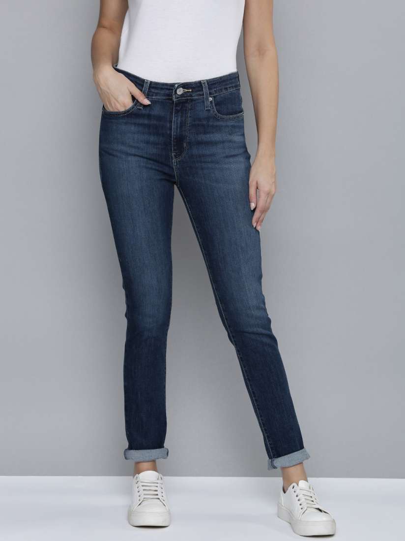 Buy Levis Women Dark Indigo Skinny Fit Light Fade Stretchable Casual Jeans Jeans for Women 17468806 Myntra
