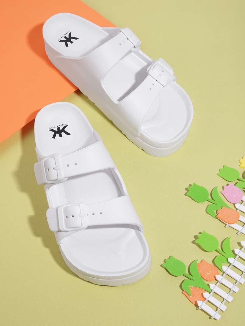Buy Kook N Keech Women Strappy Sliders Flip Flops for Women 17483722 Myntra