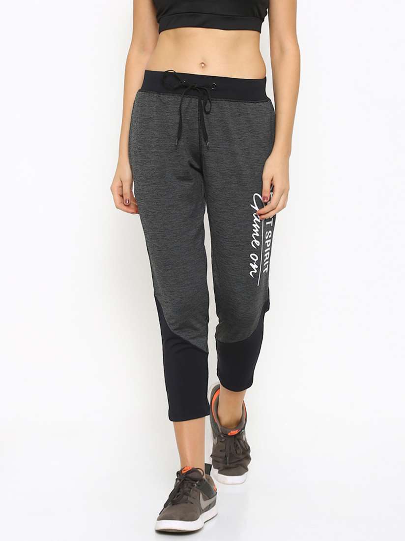 Buy Ajile by Pantaloons Charcoal Grey Active Track Pants Track Pants for Women 1748519 Myntra