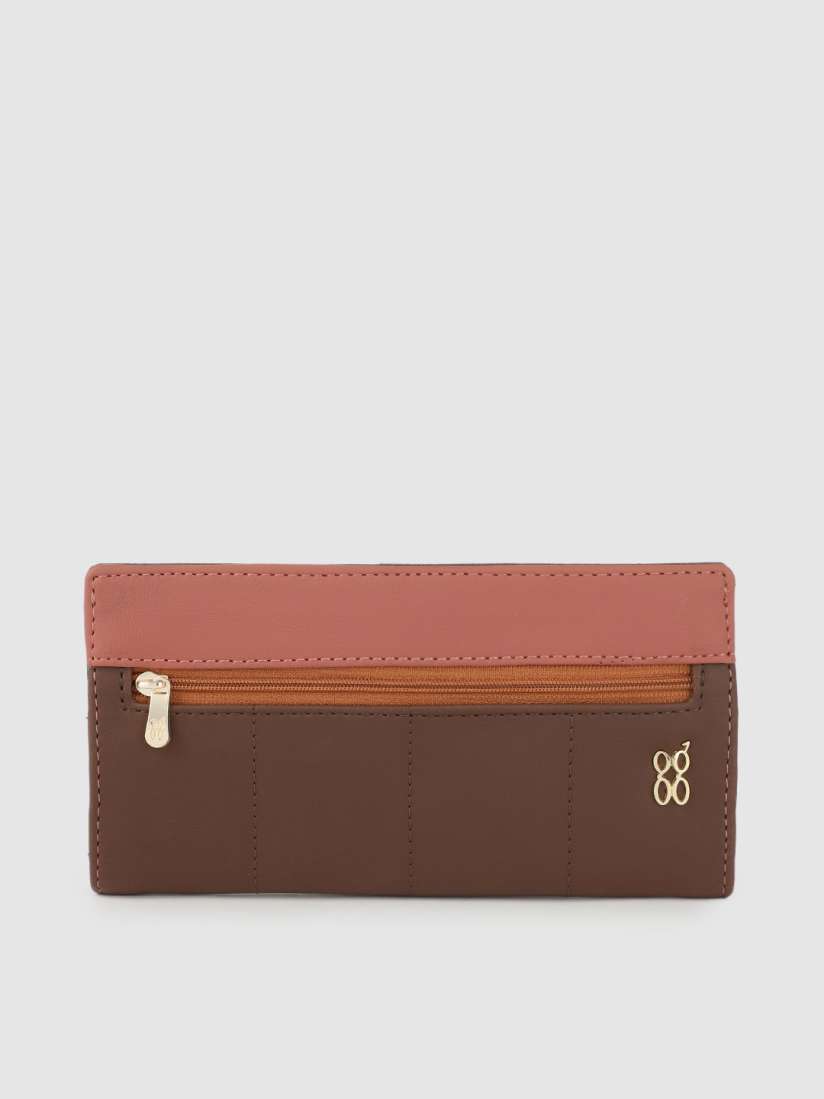 Buy Baggit Women Brown Solid Quilted Two Fold Wallet with Passport Holder Wallets for Women 17489430 Myntra