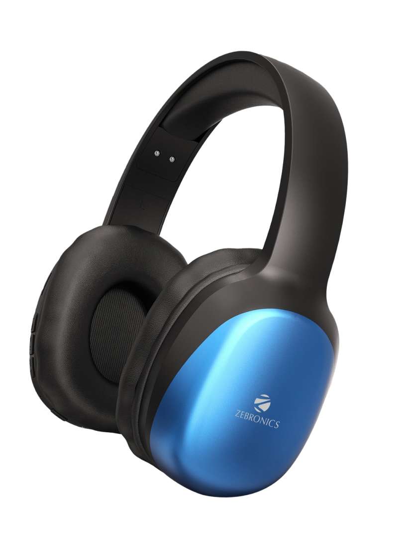 Buy Zebronics Unisex Blue Zeb Thunder PRO On Ear Wireless Headphone with BTv5.0 Headphones for Unisex 17490228 Myntra