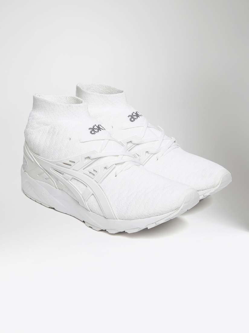 Asics tiger mens gel-kayano knit trainers white/white 2025