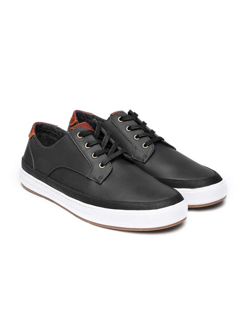 Buy ALDO Men Black Solid Leather Derbys Casual Shoes for Men 1749297 Myntra