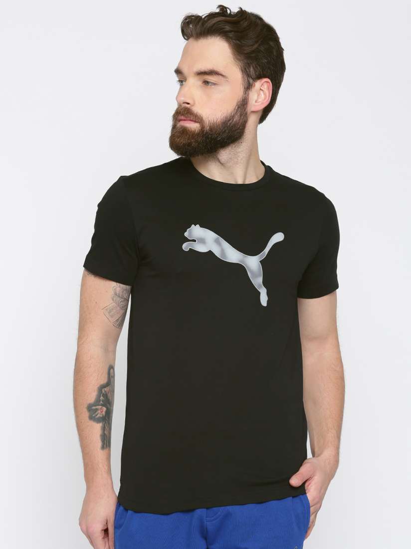 Buy Puma Men Black Hero Tee Printed Round Neck Hero T Shirt Tshirts for Men Myntra