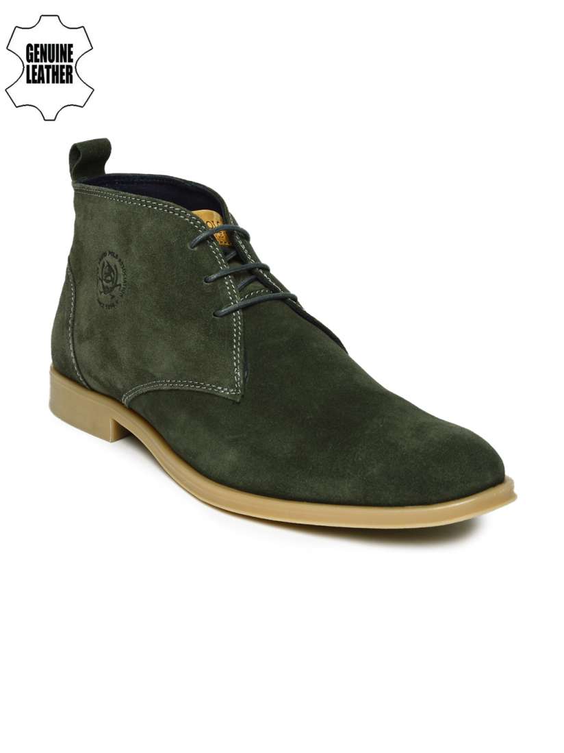Olive green polo boots clearance
