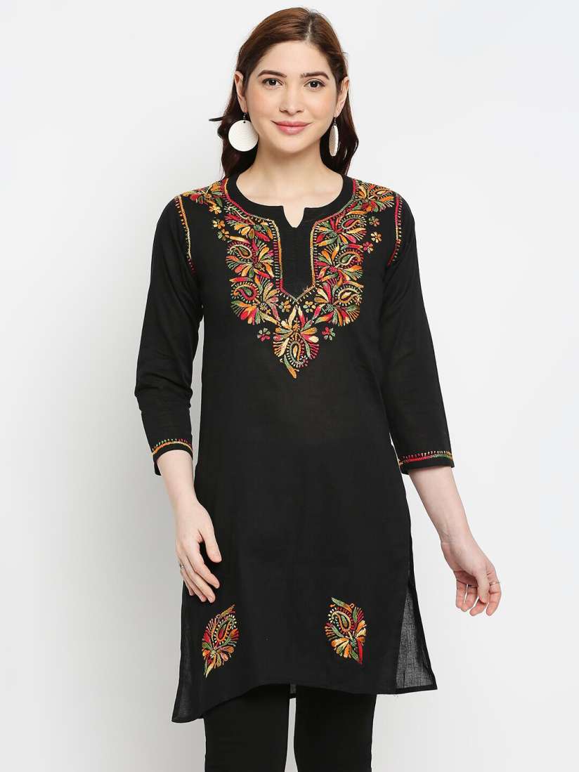 Myntra embroidered kurtis store