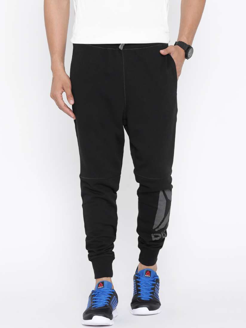 Buy Reebok Black WR C GRP Slim Fit Training Track Pants Track Pants for Men 1751419 Myntra
