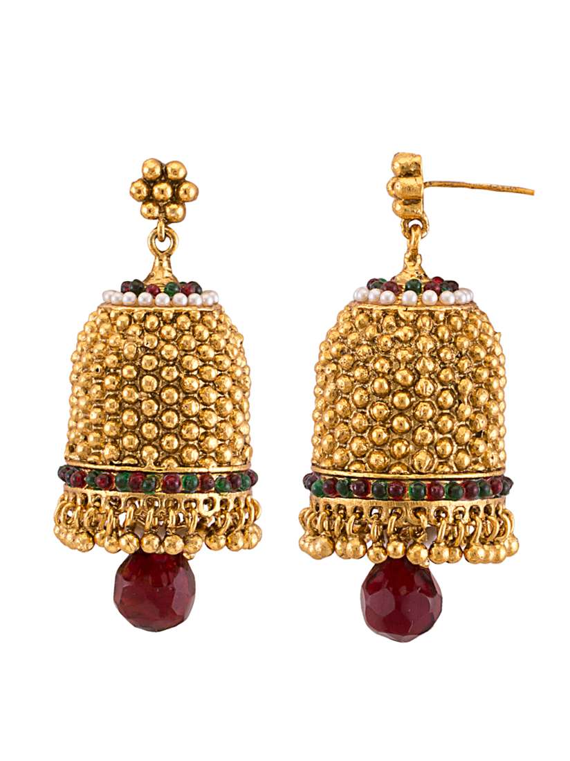 Buy Sia Art Jewellery Gold Plated Jhumka Earrings Earrings for Women 1752684 Myntra