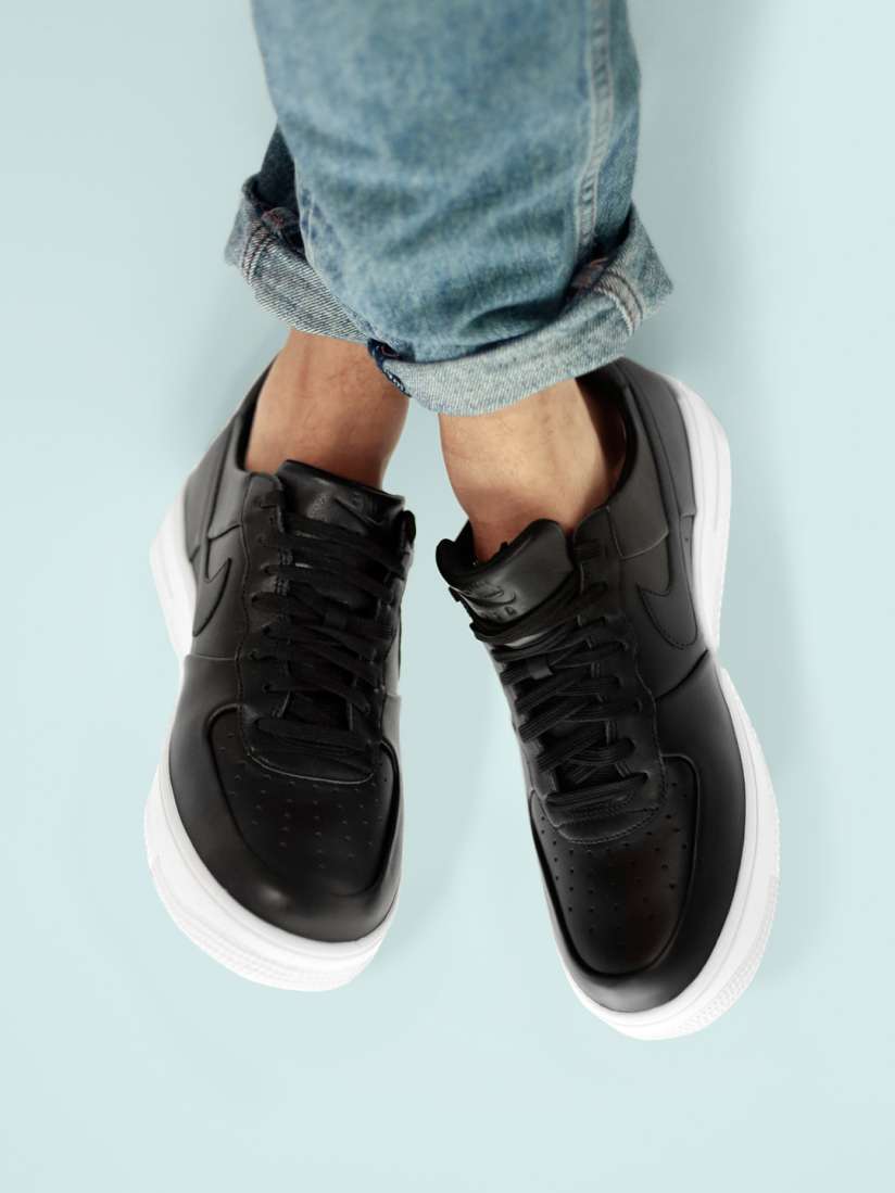 Buy Nike Men Black Solid Leather Air Force 1 Ultraforce Sneakers Casual Shoes for Men 1752698 Myntra