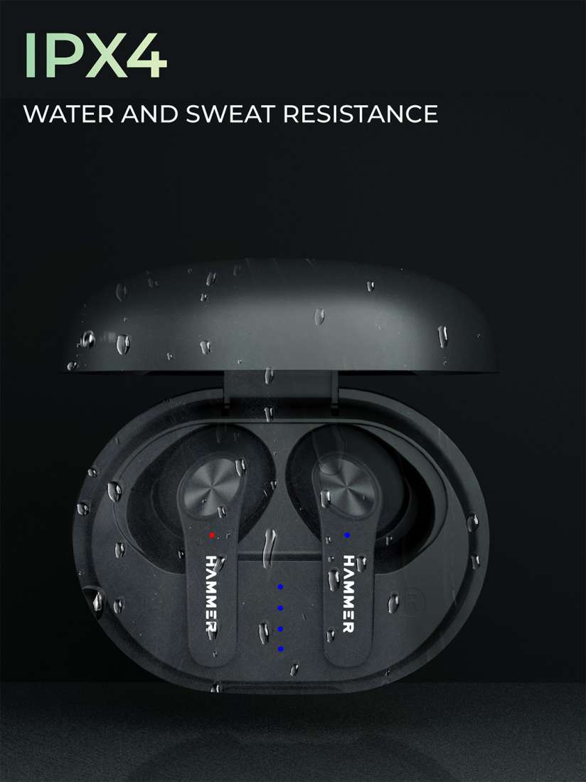 Buy HAMMER Airflow 2.0 True Wireless Earbuds with Mic Black Headphones for Unisex 17539938 Myntra