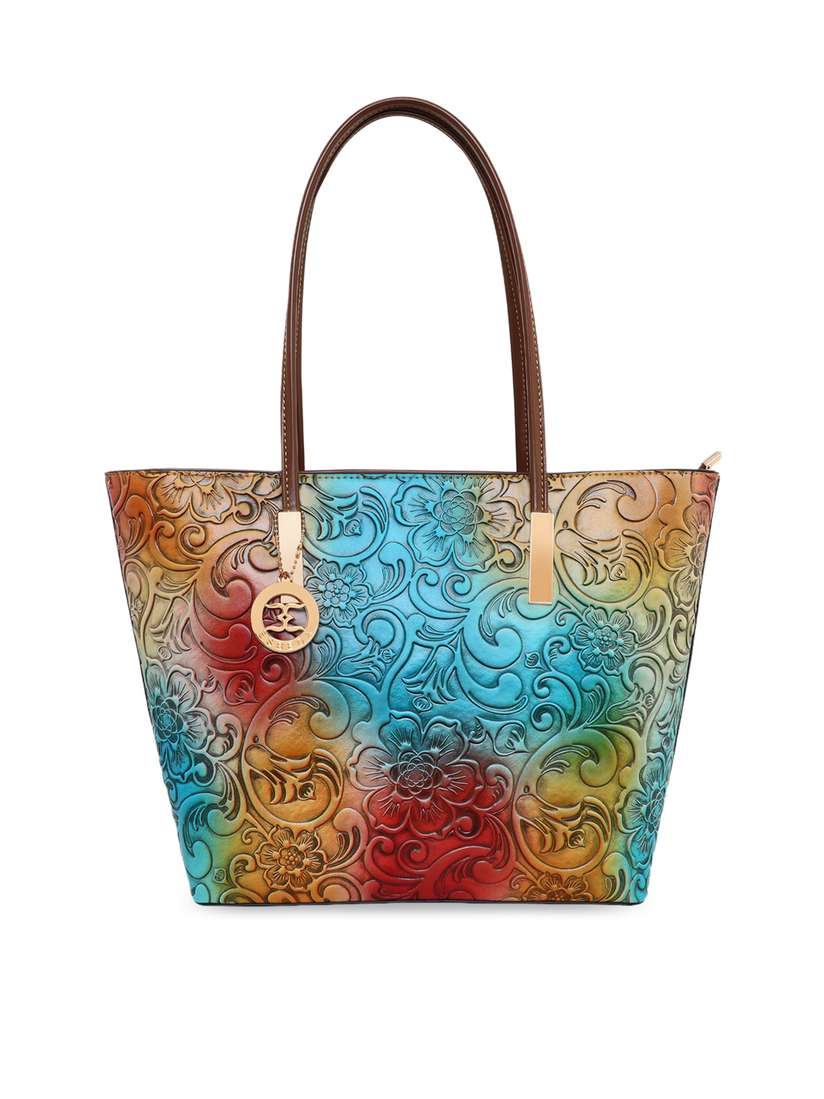 Tote Bag Esbeda Handbags Online ESBEDA Multi Color Floral Printed