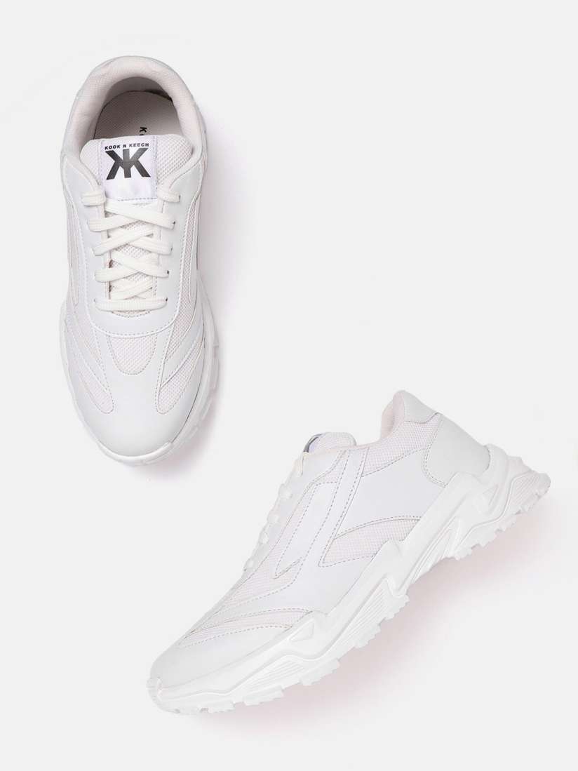 Buy Kook N Keech Men White Woven Design Sneakers Casual Shoes for Men 17542196 Myntra