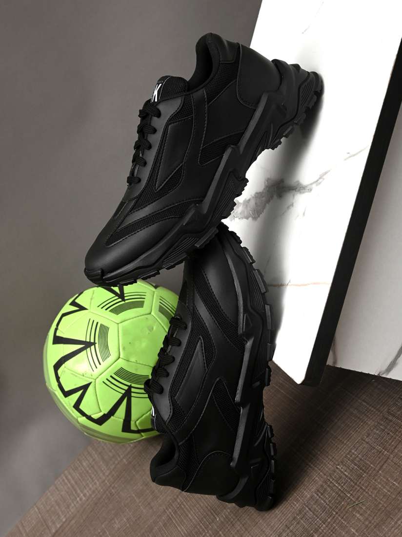 Kook n keech black sneakers clearance