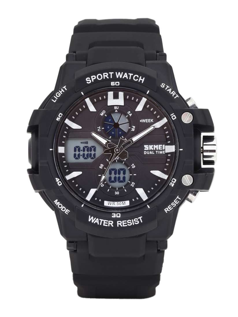 Buy Skmei Men Black Analogue Digital Chronograph Watch 990 B Watches for Men 1755442 Myntra