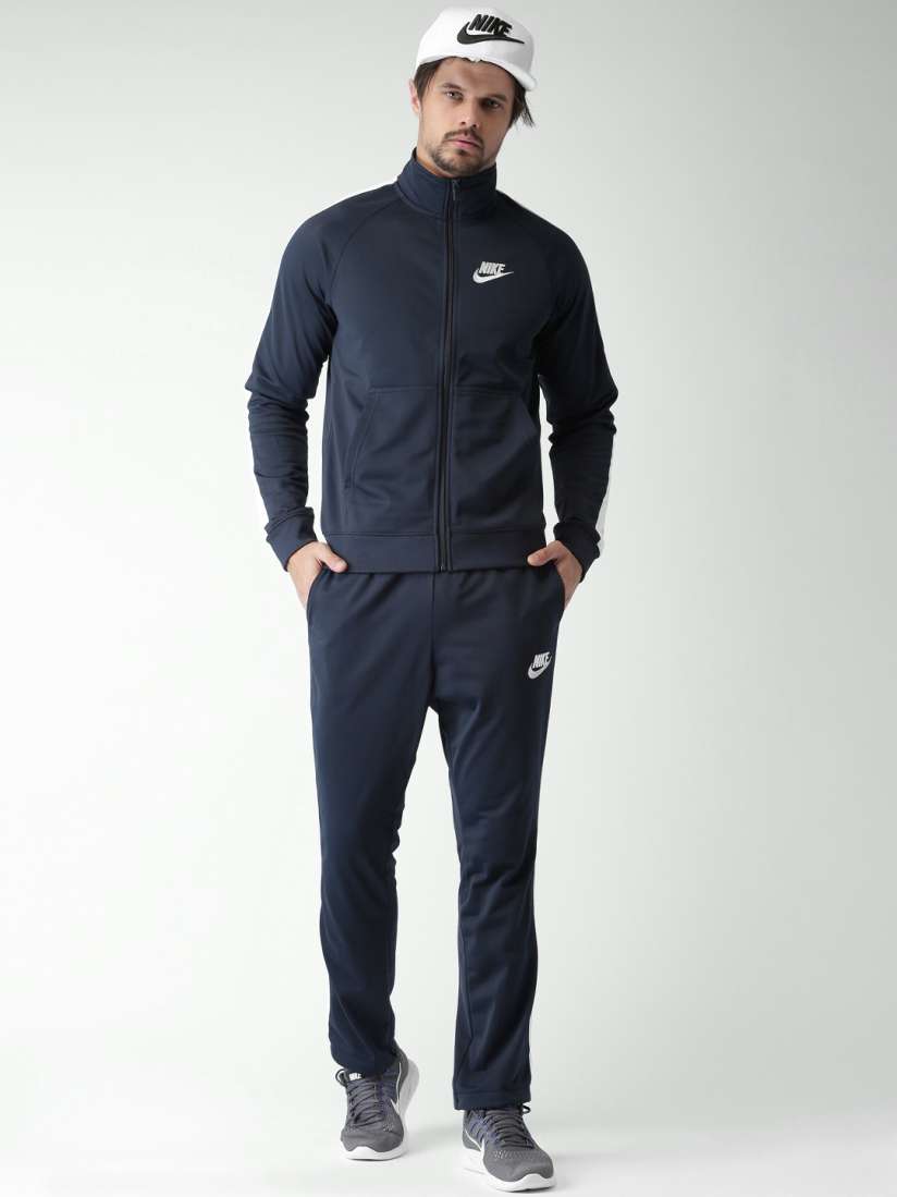 Men's nike navy tracksuit cheap