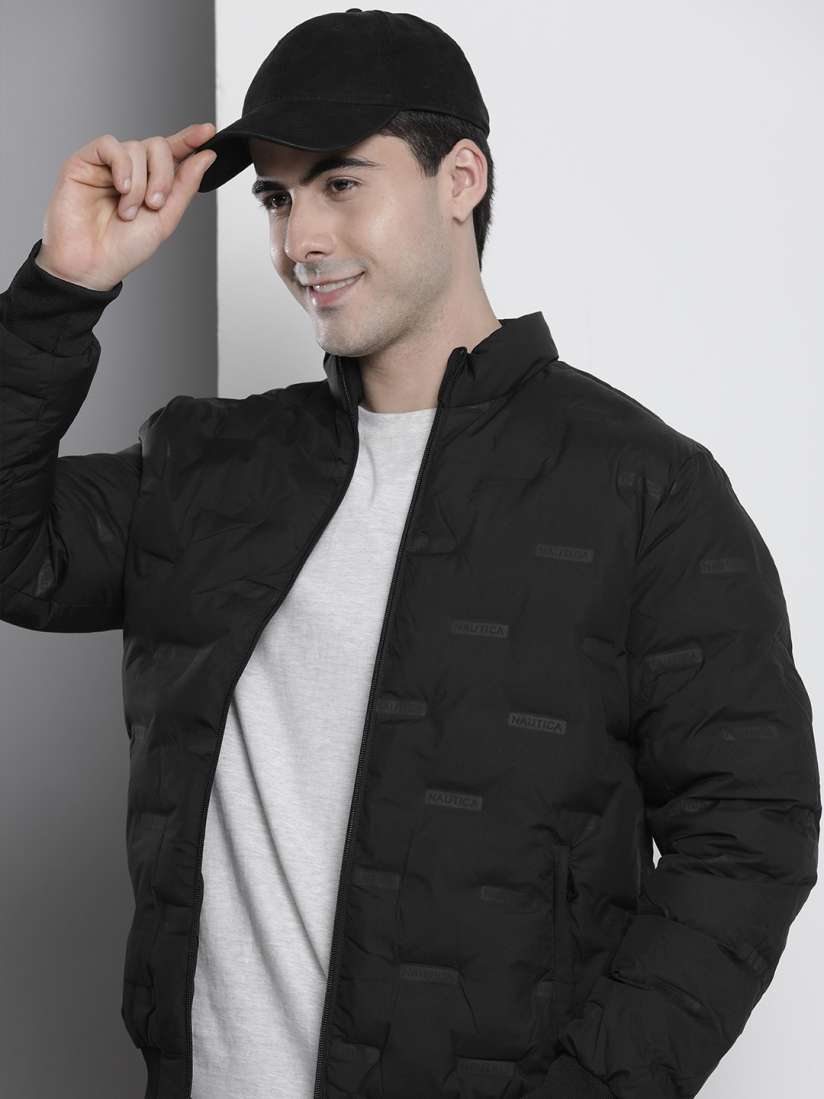 Buy Nautica Men Self Design Brand Logo Bomber Jacket Jackets for Men 17561034 Myntra