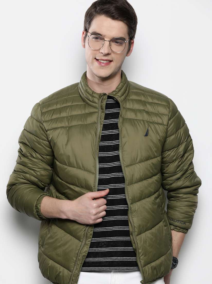 Nautica olive green jacket discount