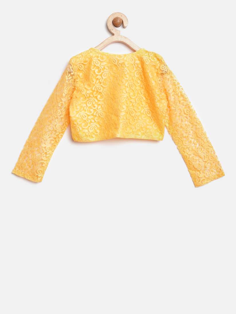 Yellow lace shrug cheap