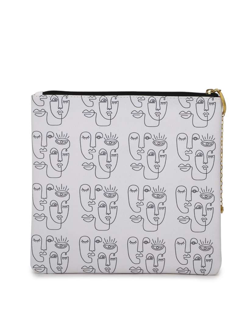 Buy FOREVER 21 White Printed PU Makeup Bag Travel Accessory for Women 17567056 Myntra