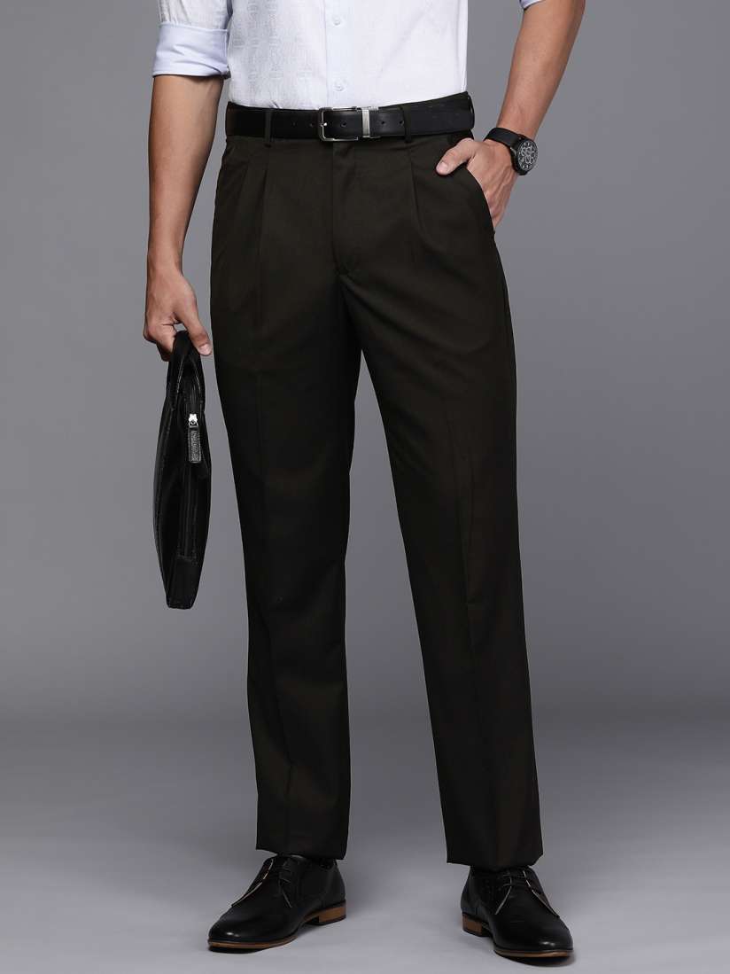 Louis philippe pleated trousers sales