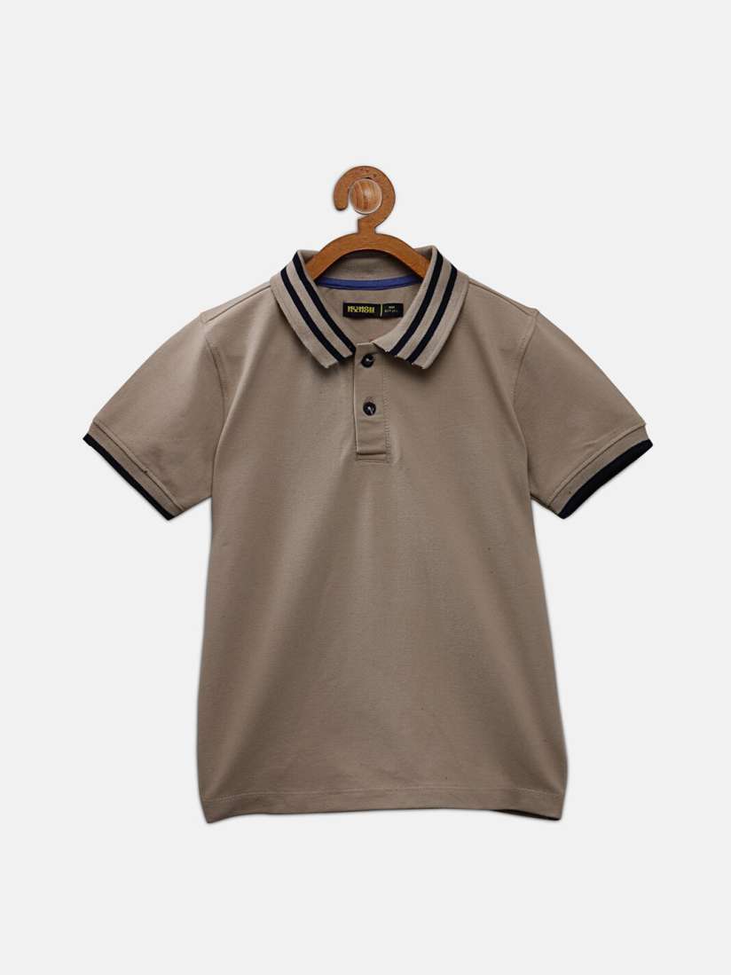 Boys brown polo outlet