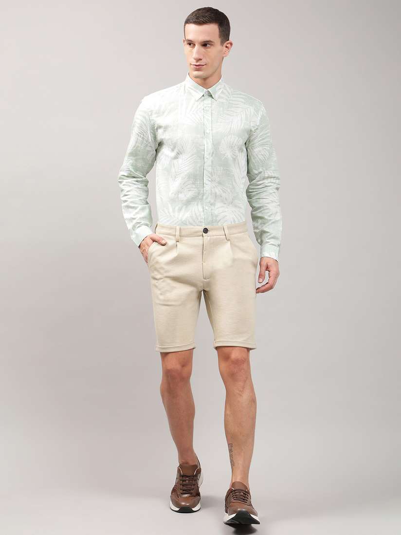 Buy LINDBERGH Men Khaki Slim Fit Chino Shorts Shorts for Men