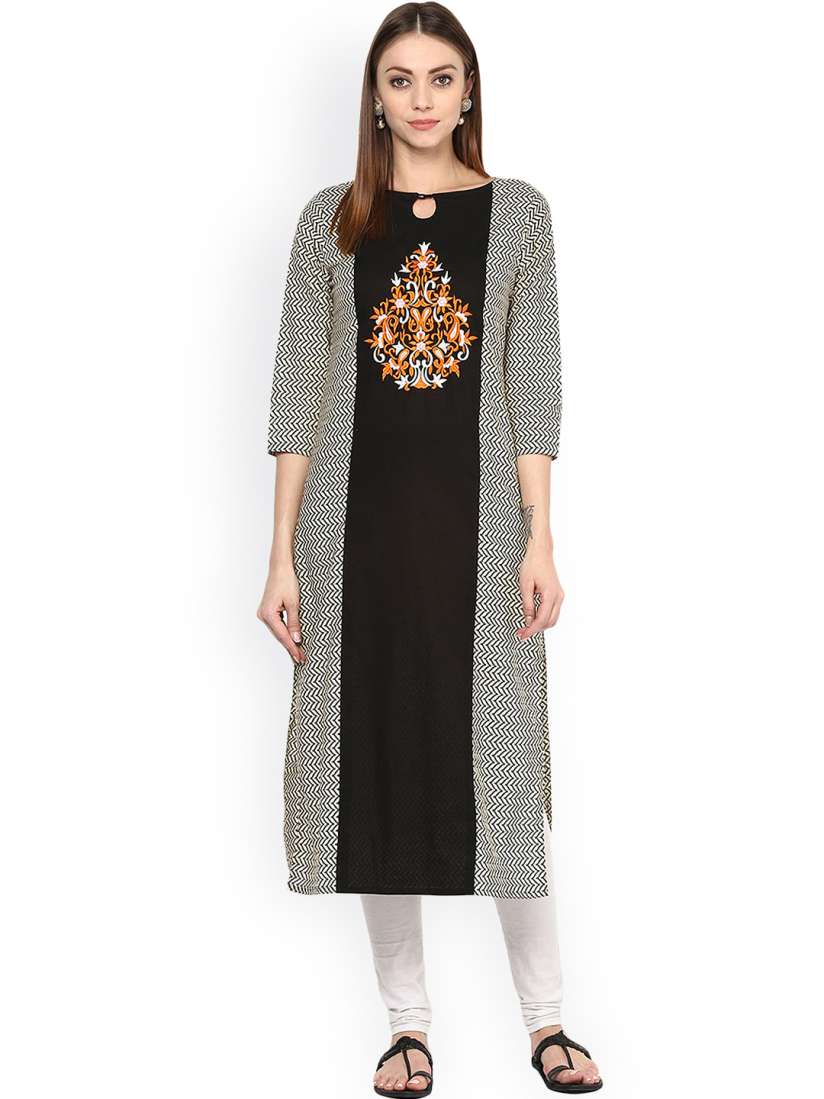 Jaipur kurti women's straight kurta discount