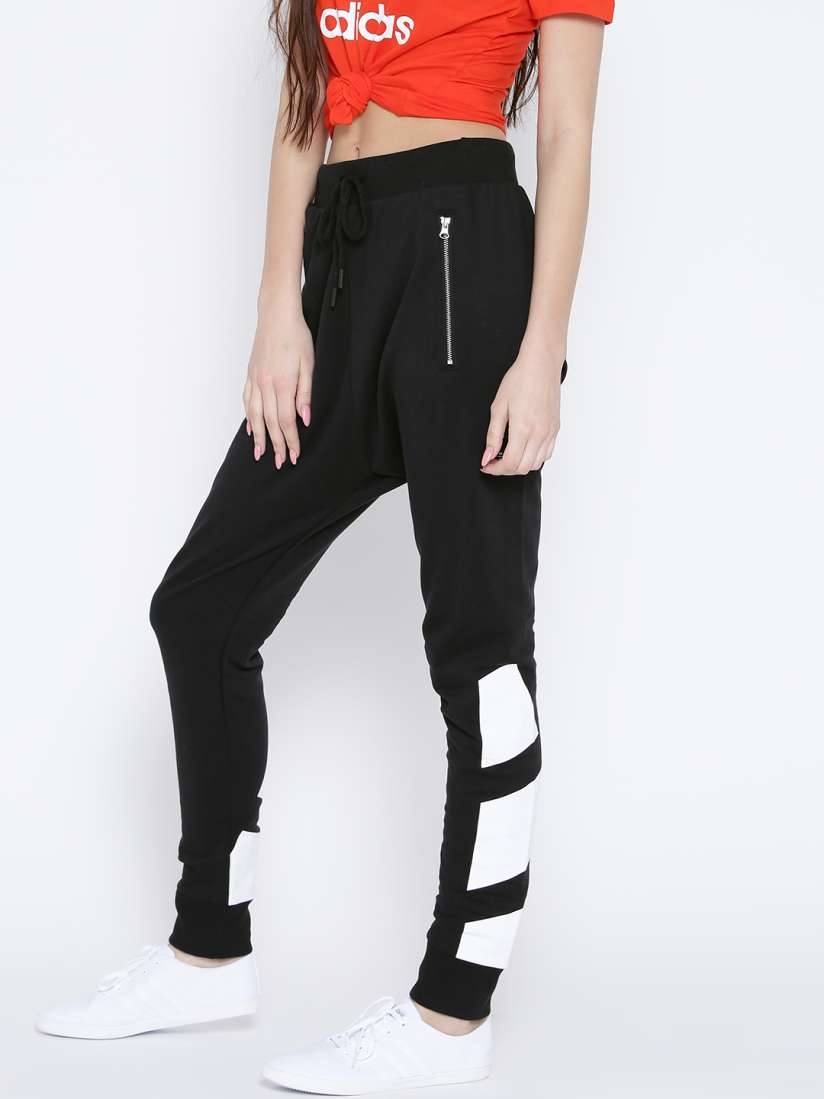 Buy ADIDAS Originals Black Low Crotch Printed Detail Track Pants Track Pants for Women 1759696 Myntra