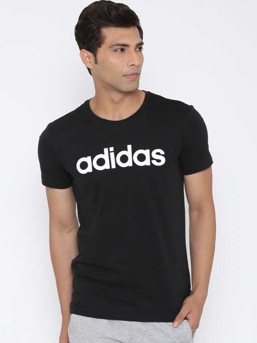 Buy ADIDAS NEO Men Black CE A Printed Round Neck T shirt Tshirts for Men 1760165 Myntra