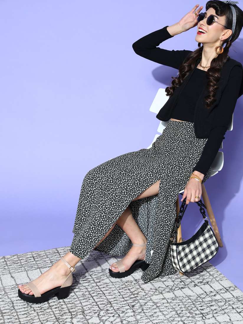 Myntra maxi skirt shop