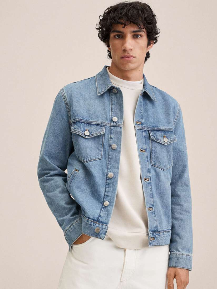 Mango man denim jacket top