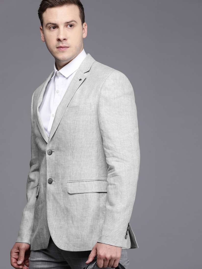 Louis philippe linen blazer top