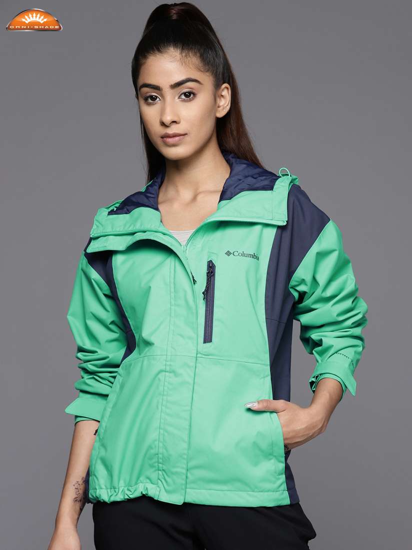 Buy Columbia Colourblocked Hikebound Rain Jacket Rain Jacket for Women 17611178 Myntra