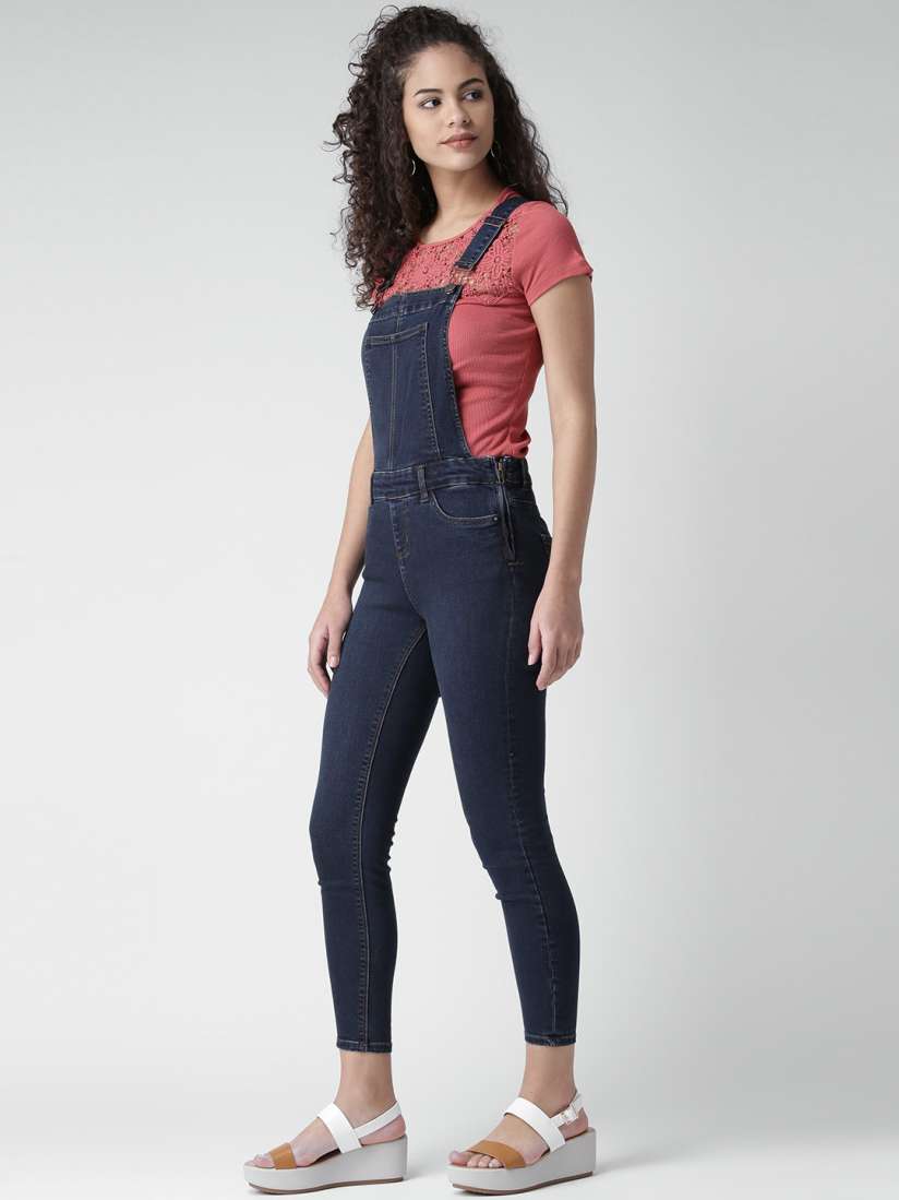 New look denim dungarees top