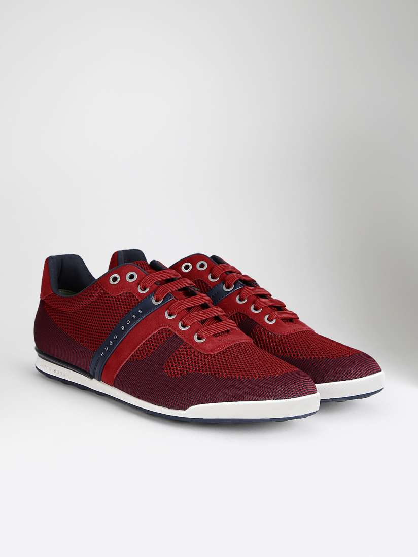 Buy BOSS Green Men Red Arkansas Lowp Syjq Patterned Trainers Casual Shoes for Men 1761567 Myntra