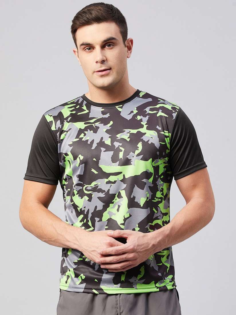 Camouflage t shirt myntra clearance