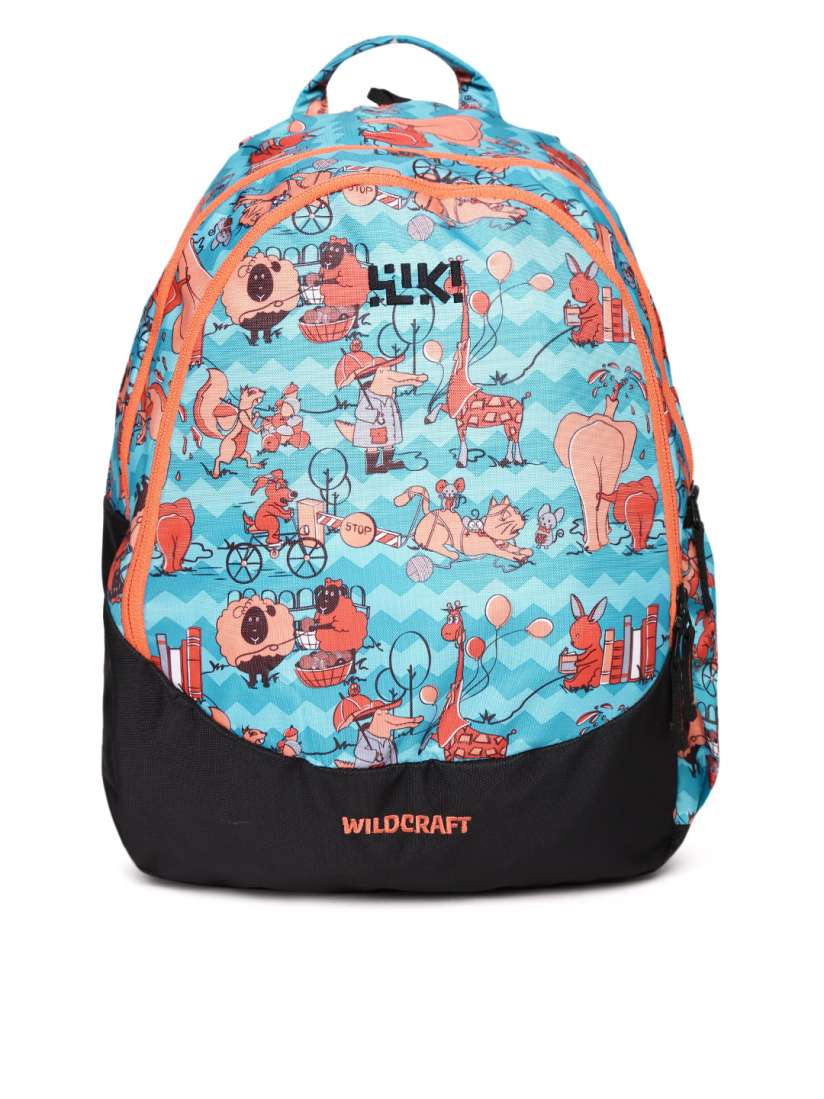 Buy Wildcraft Kids Blue Wiki Zoo 3 Printed Backpacks Backpacks for Unisex Kids 1764111 Myntra