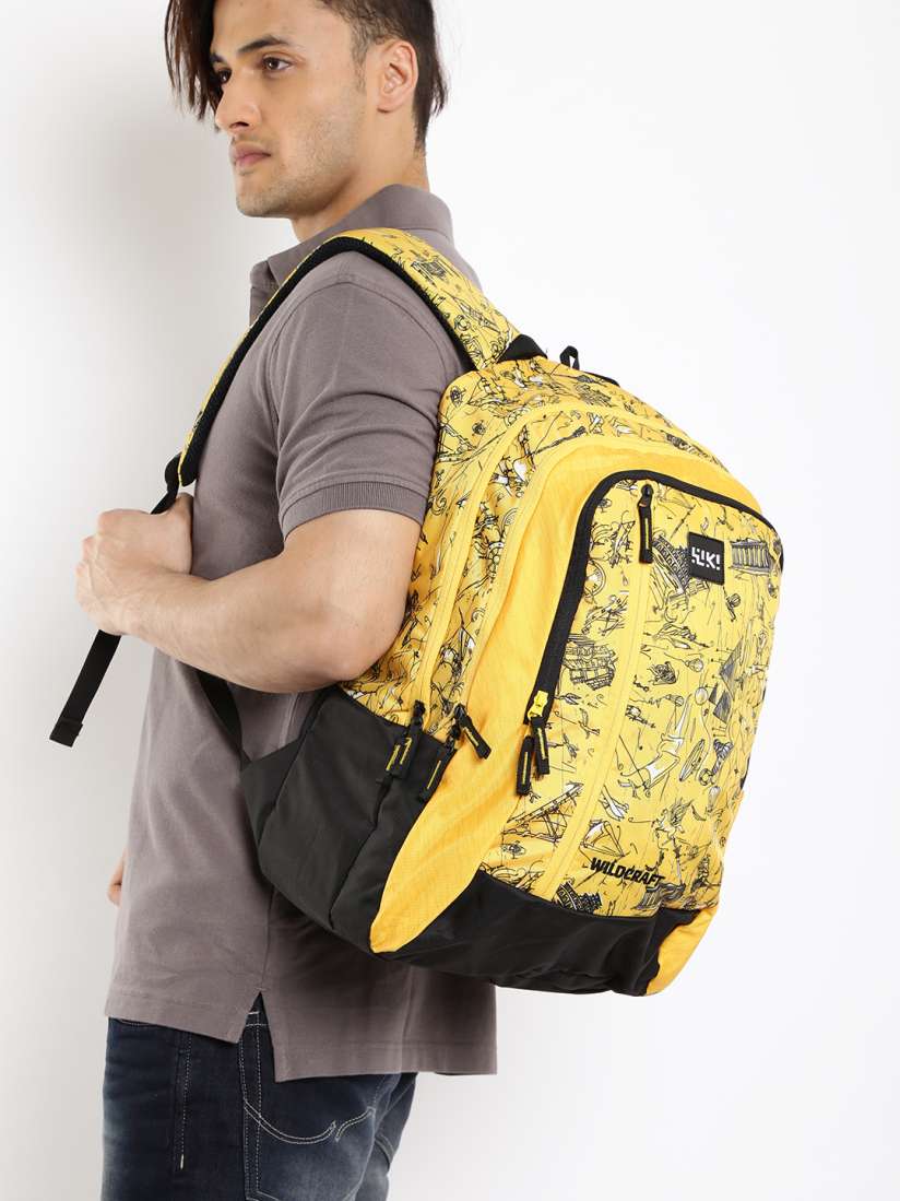 Buy Wildcraft Unisex Yellow Black Wiki 5 Doodle 3 Printed Backpack Backpacks for Unisex 1764174 Myntra