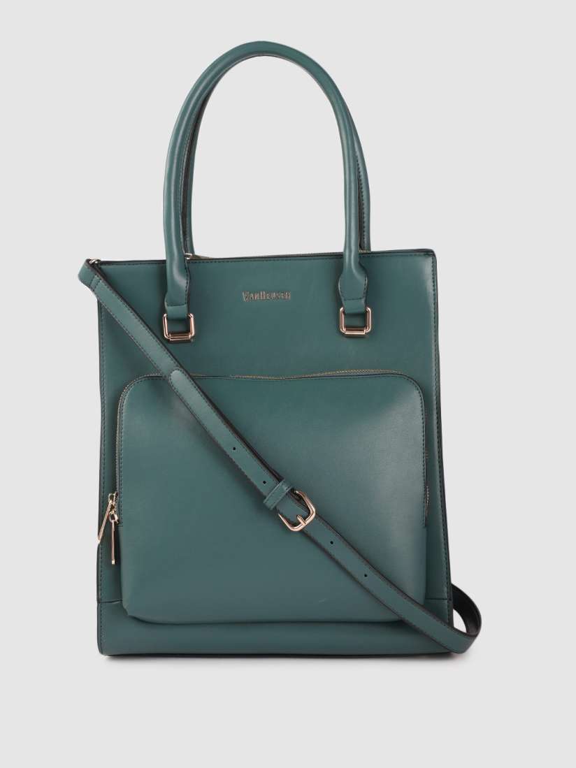 Buy Van Heusen Green Solid Shoulder Bag Handbags for Women 17642906 Myntra