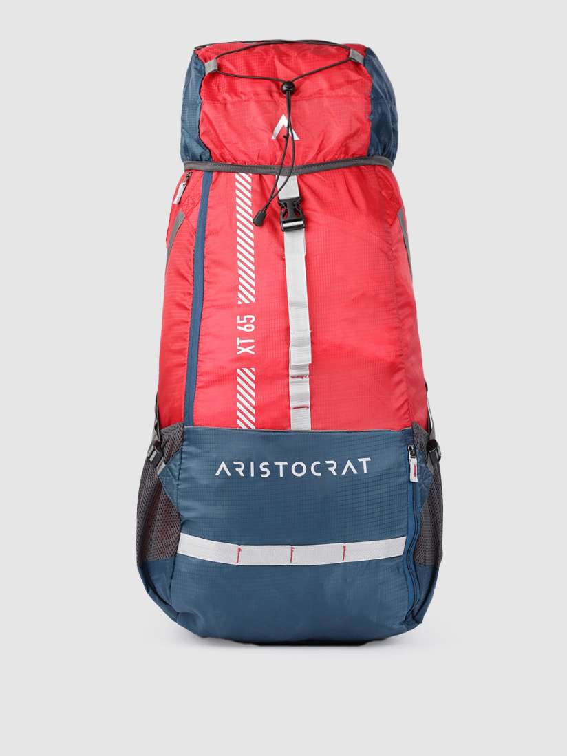 Buy Aristocrat Unisex Red Blue Hike 65L Rucksacks Rucksacks for Unisex 17643410 Myntra