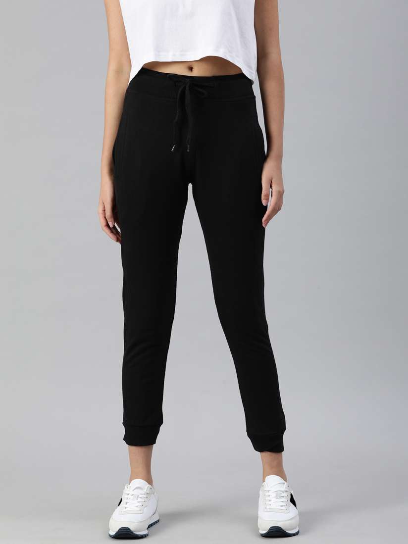 Buy ADBUCKS Women Black Solid Running Joggers Track Pants for Women 17643952 Myntra