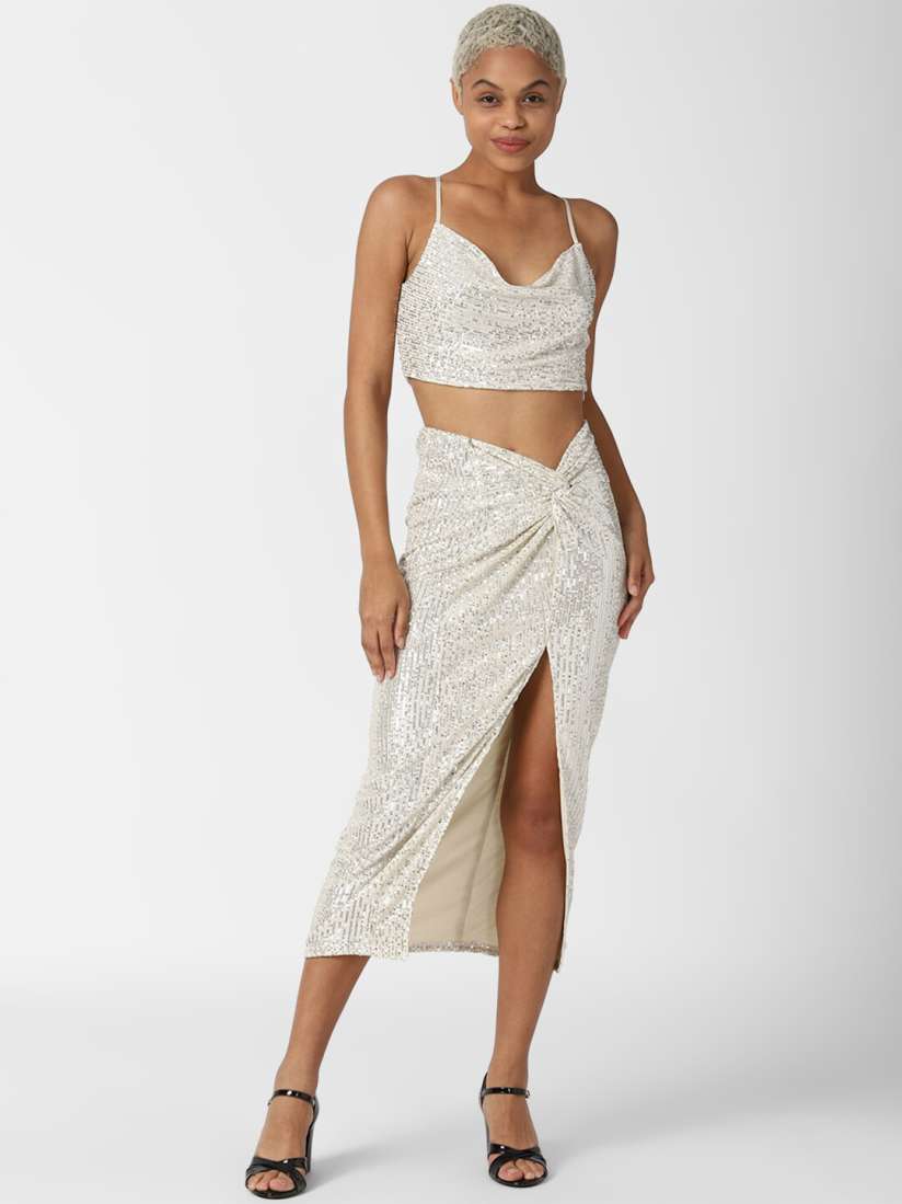 Buy Forever 21 Women White Sequinned Embellished Co Ord Set Co Ords for Women 17646152 Myntra