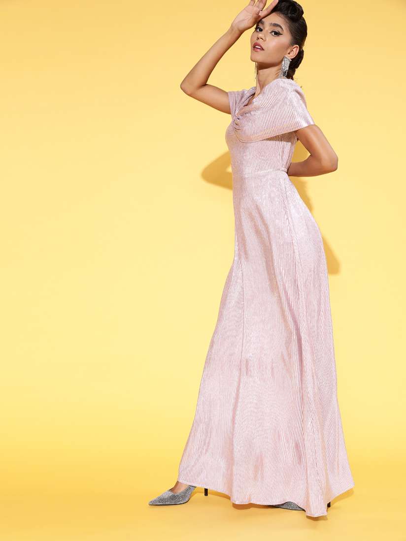 Buy Athena Women Elegant Lavender Solid Gown for Days Dresses for Women 17650640 Myntra