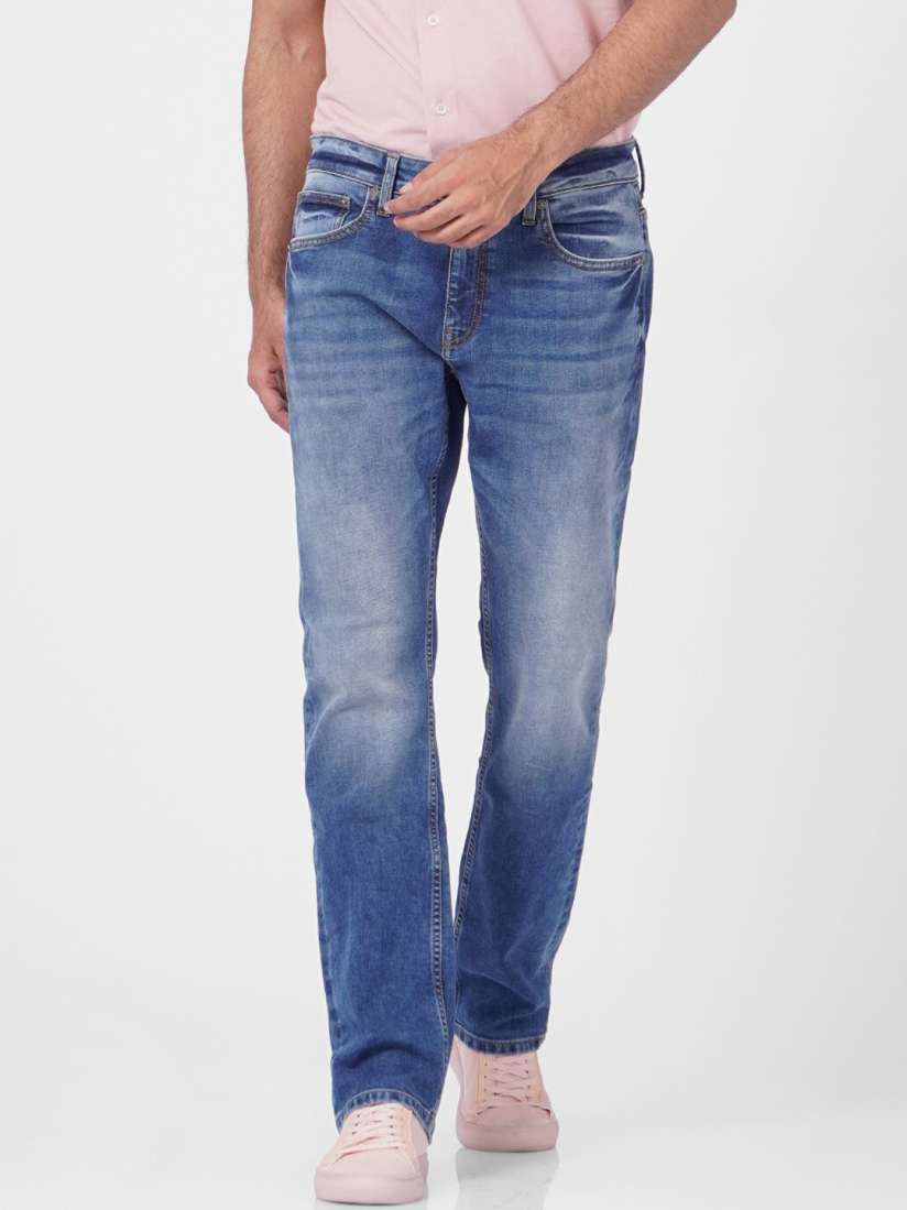 Buy Jack Jones Men Blue Straight Fit Light Fade Jeans Jeans for Men 17655112 Myntra