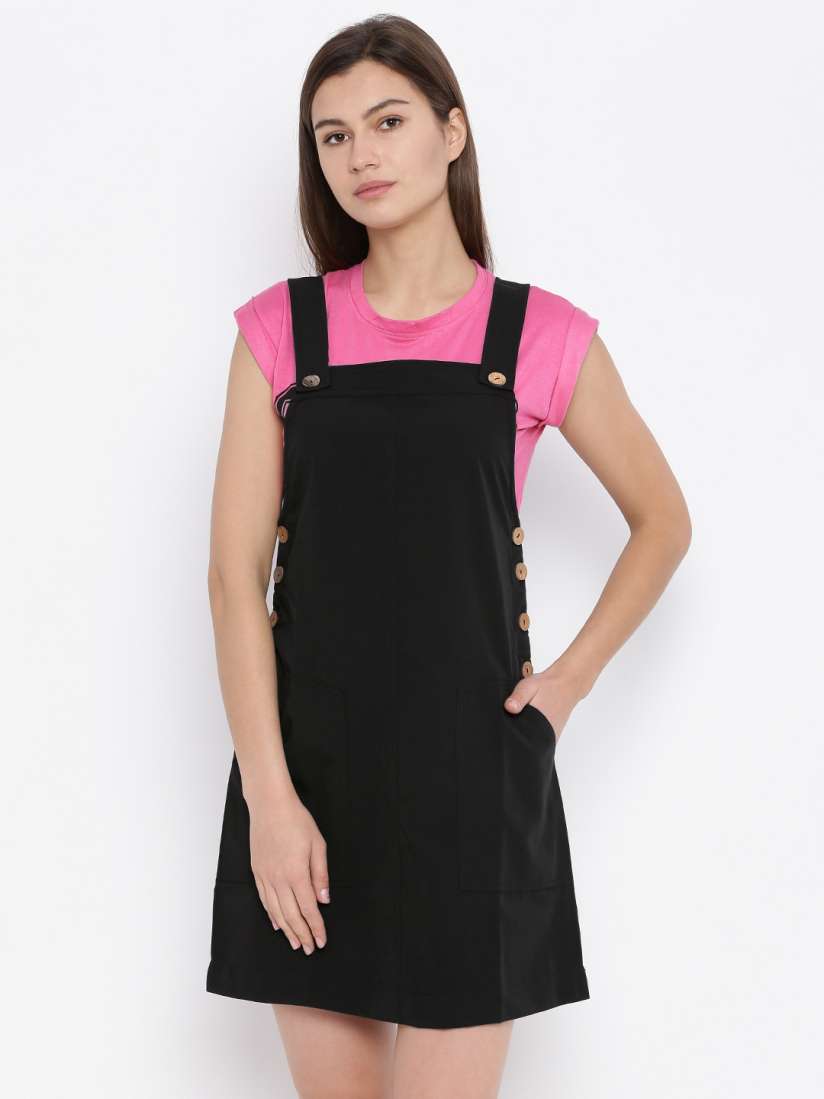 Dungaree dress myntra clearance