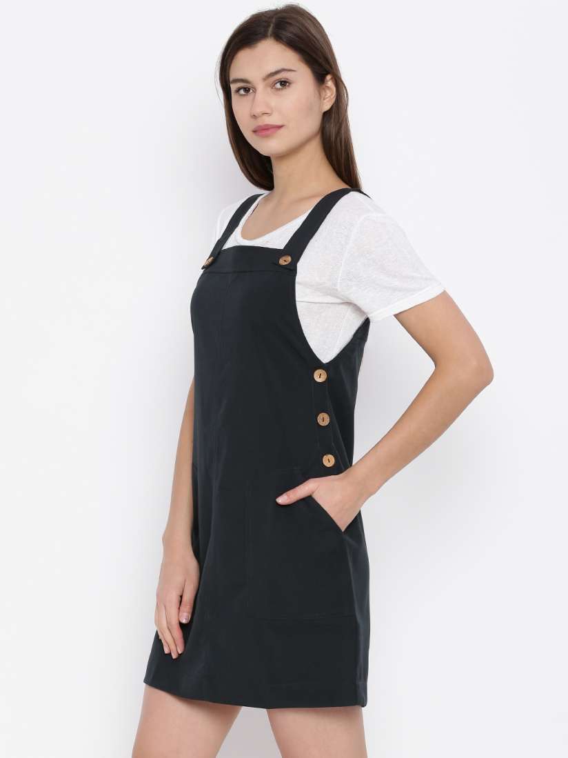 Navy dungaree dress clearance