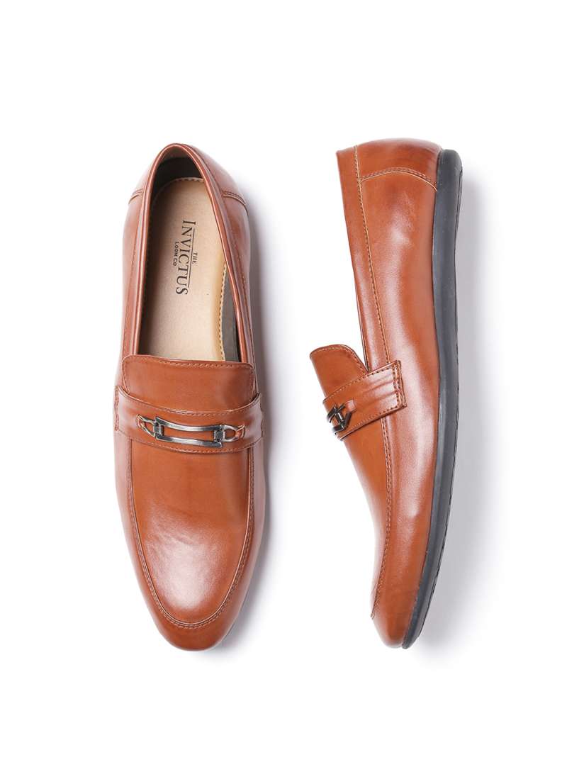Buy INVICTUS Men Tan Brown Formal Slip Ons Formal Shoes for Men 1766404 Myntra