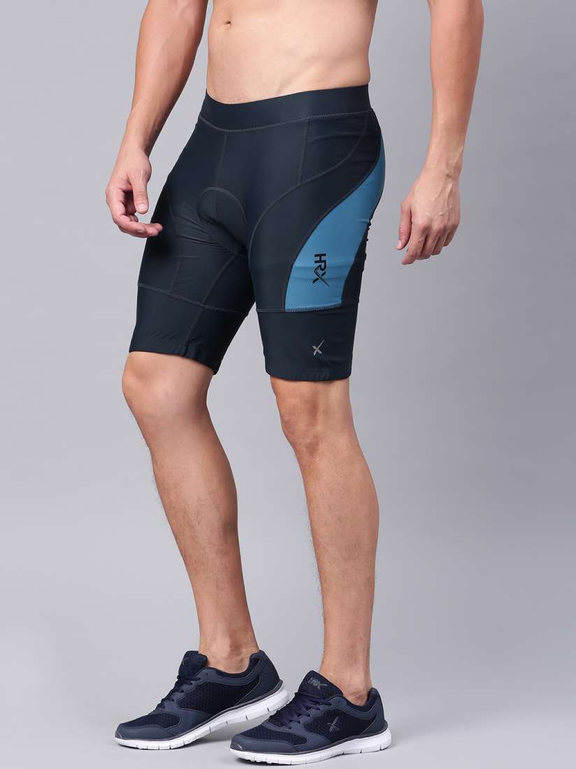Buy HRX by Hrithik Roshan Men Blue Solid Cycling Shorts Shorts for Men 1766784 Myntra